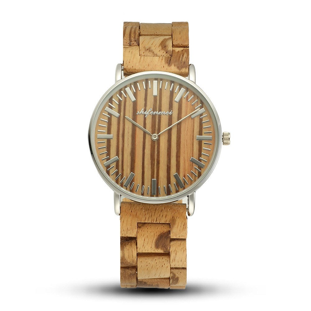 Popular logo wooden watch