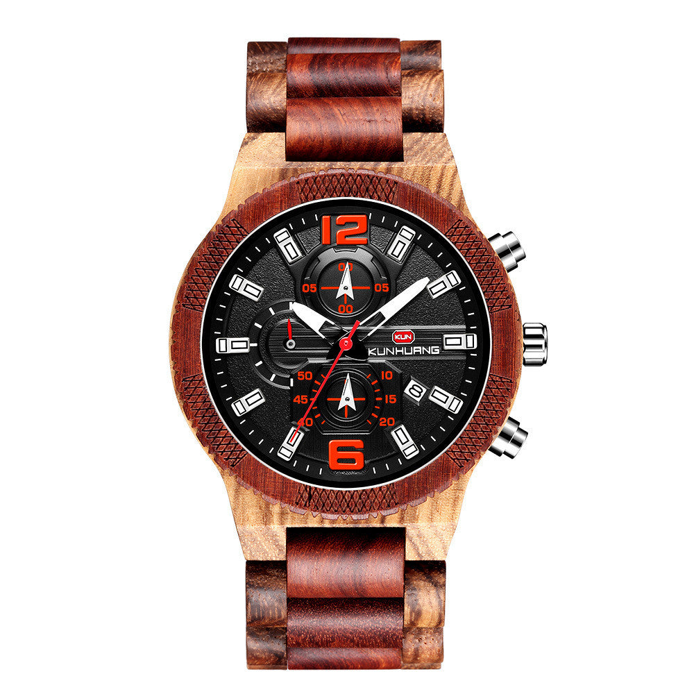 Men's wooden watch