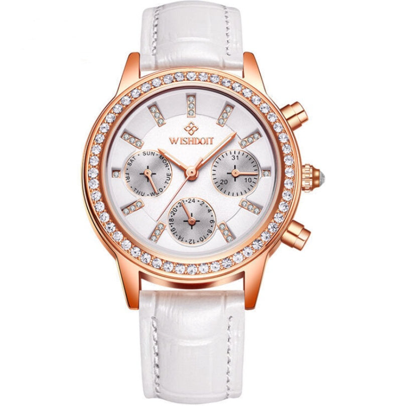 Multifunctional waterproof ladies watch