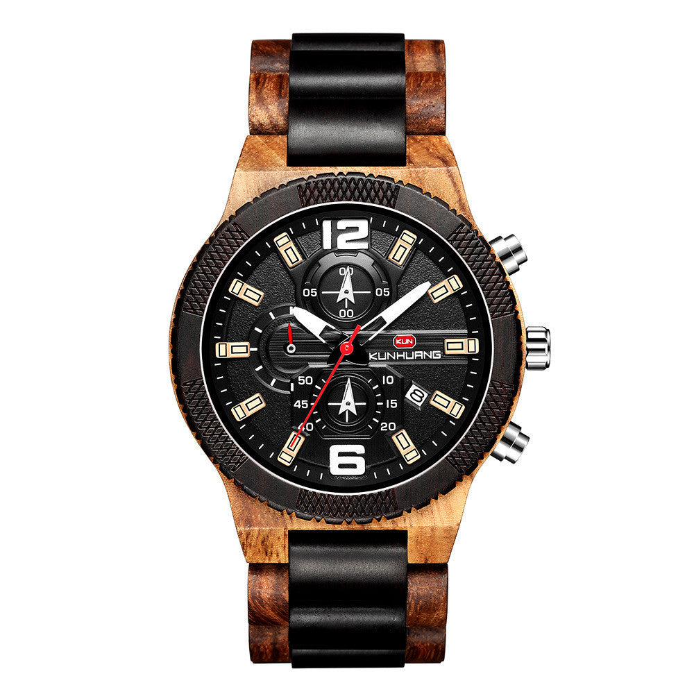 Men's wooden watch