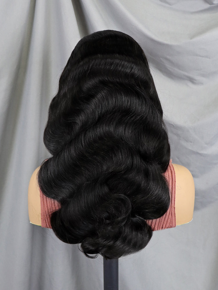 6x4 Density Virgin Human Hair Wigs For Black Women Vietnamese Raw Hair Transparent Lace Front Pre-Plucked Bleached Knots