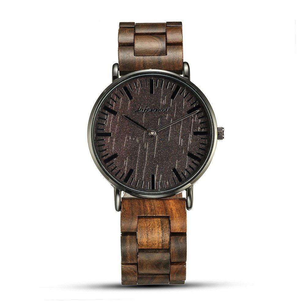 Popular logo wooden watch