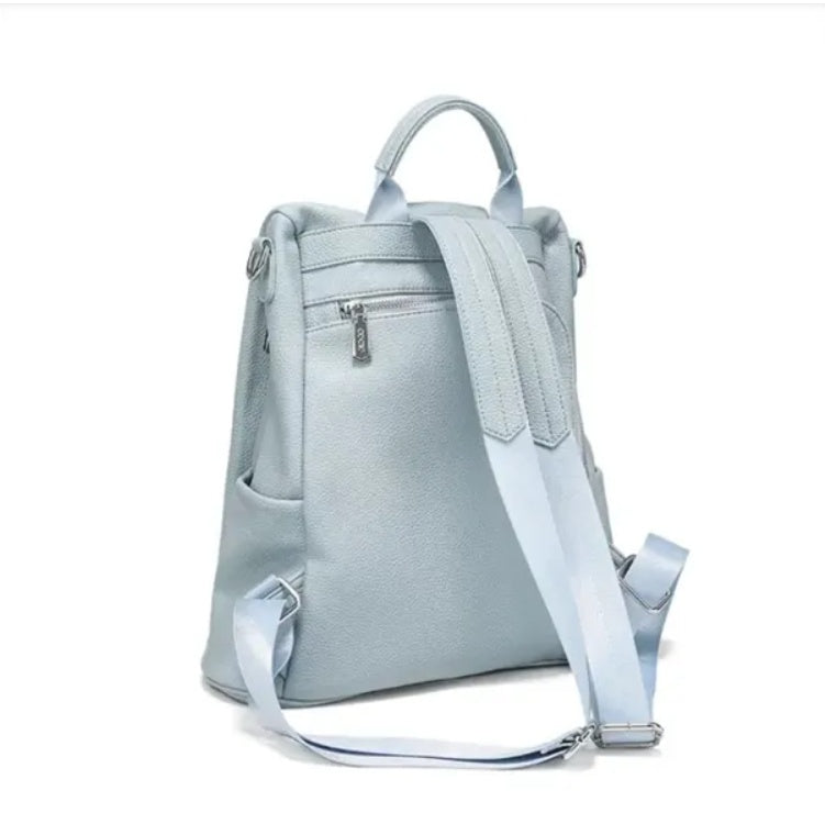 The New Seasonal Series Of Shoulder Bags Haze Blue New Fashion Leisure Ladies Backpack Large Capacity