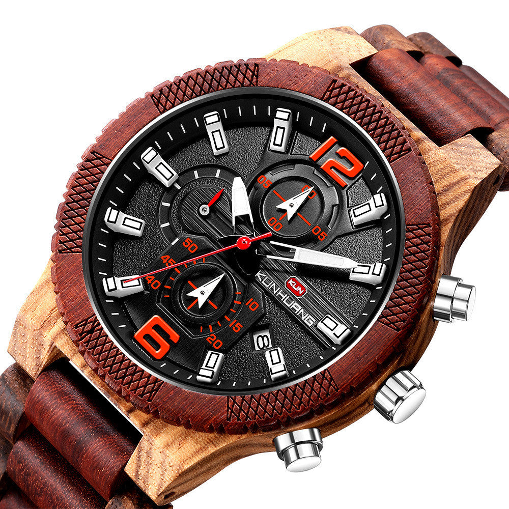 Men's wooden watch