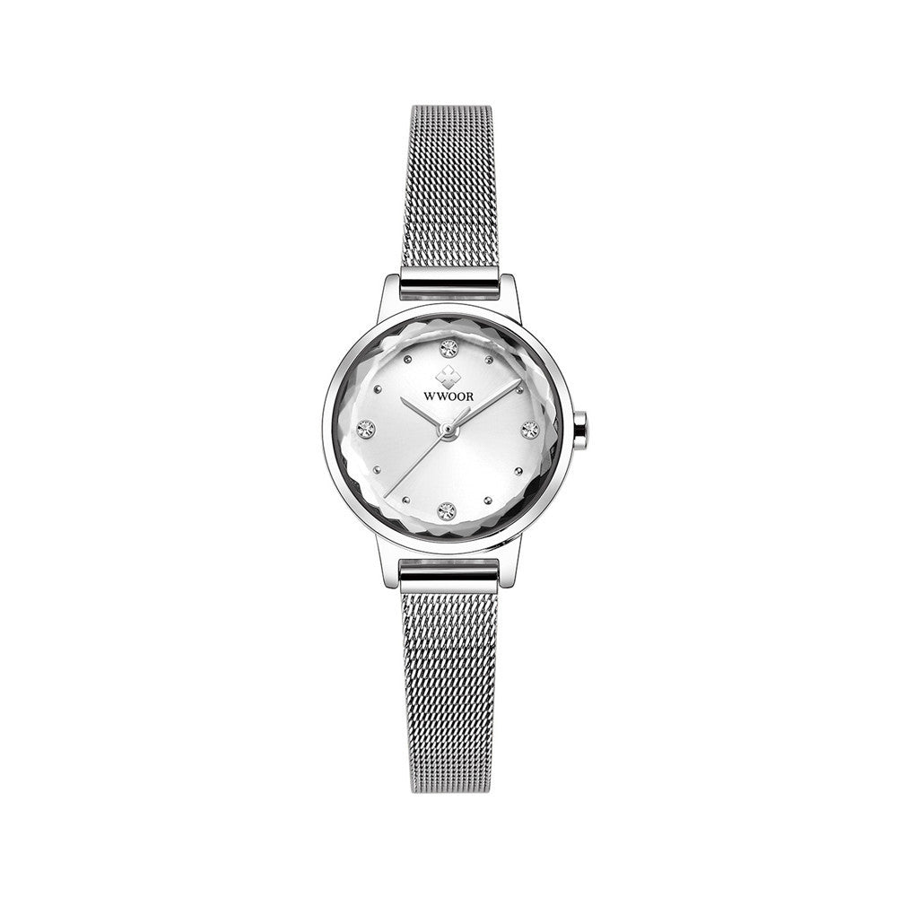 Fashion Simple Women's Quartz Watch Mesh Strap