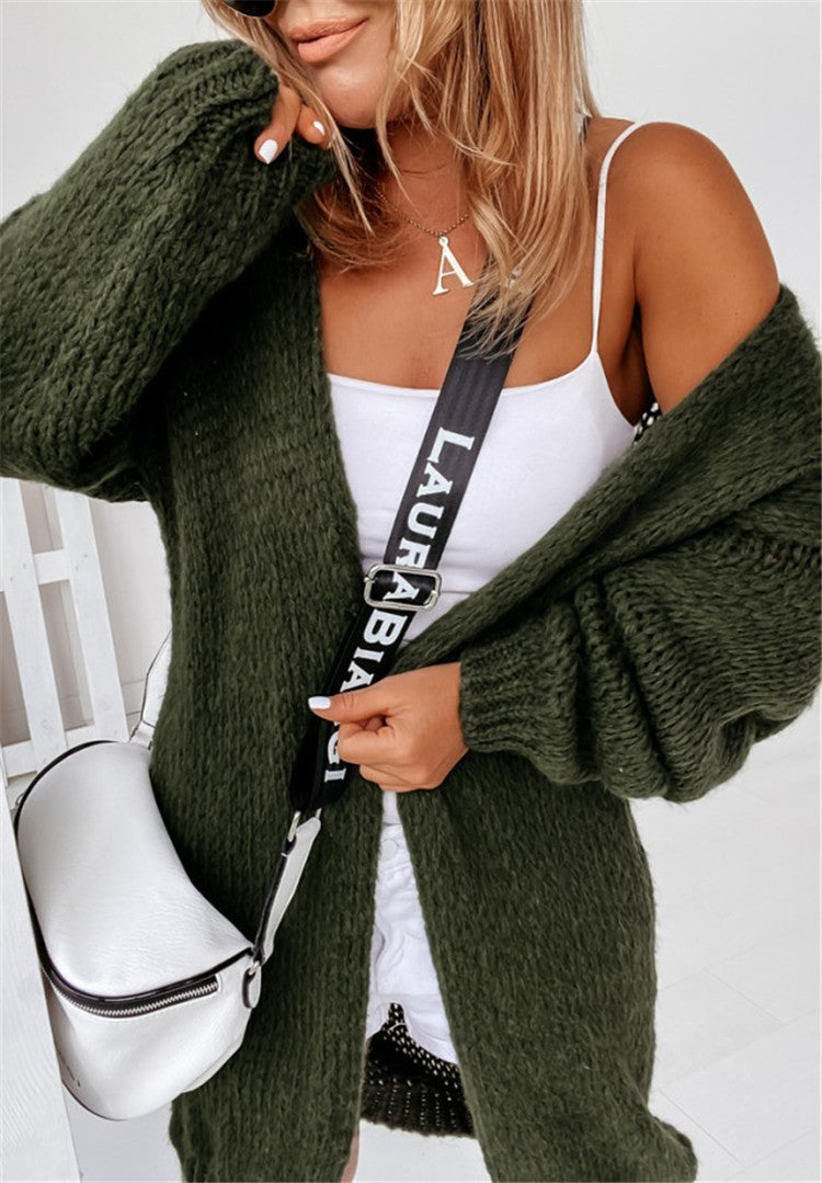 Loose Sweater Cardigan Without Buckle Coat