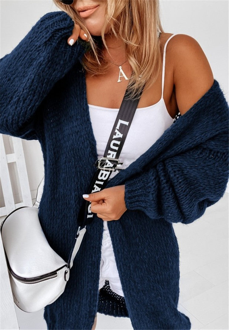 Loose Sweater Cardigan Without Buckle Coat