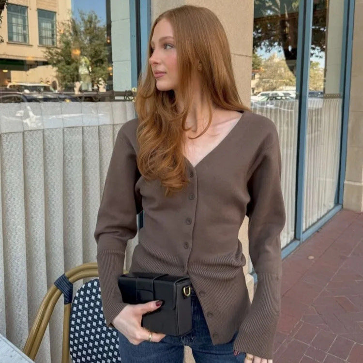 Women's Slim Knit Sweater Cardigan Coat