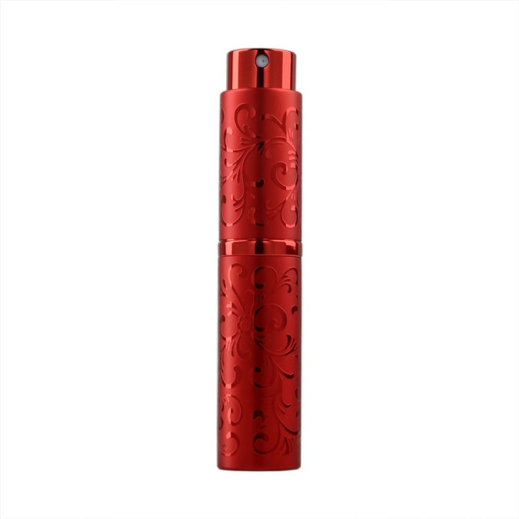 2 PCS Embossed Rotating Perfume Bottle Metal Discharge Bottle Sterilizing Alcohol Spray Bottle Specification 10ml Red