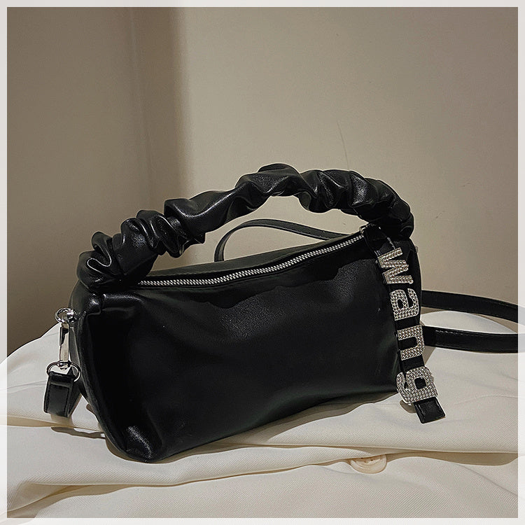 Women's New Shoulder Bag Fairy Student Underarm Bag Women's Pleated Handbag